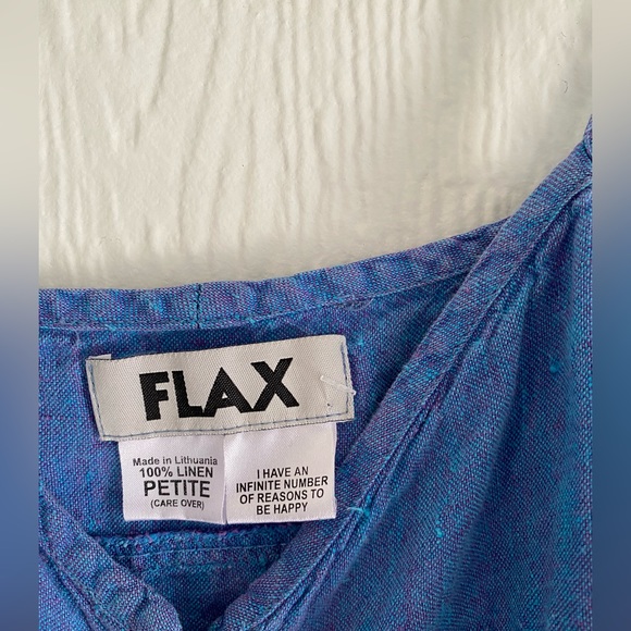 FLAX Tank Top Style Maxi 100% Linen Dress. - Picture 9 of 9